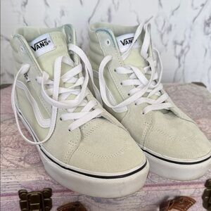 Vans Mint Green High-Top Sneakers